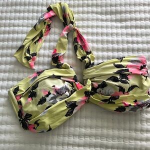 Seafolly Yellow Floral Goddess Bikini Top